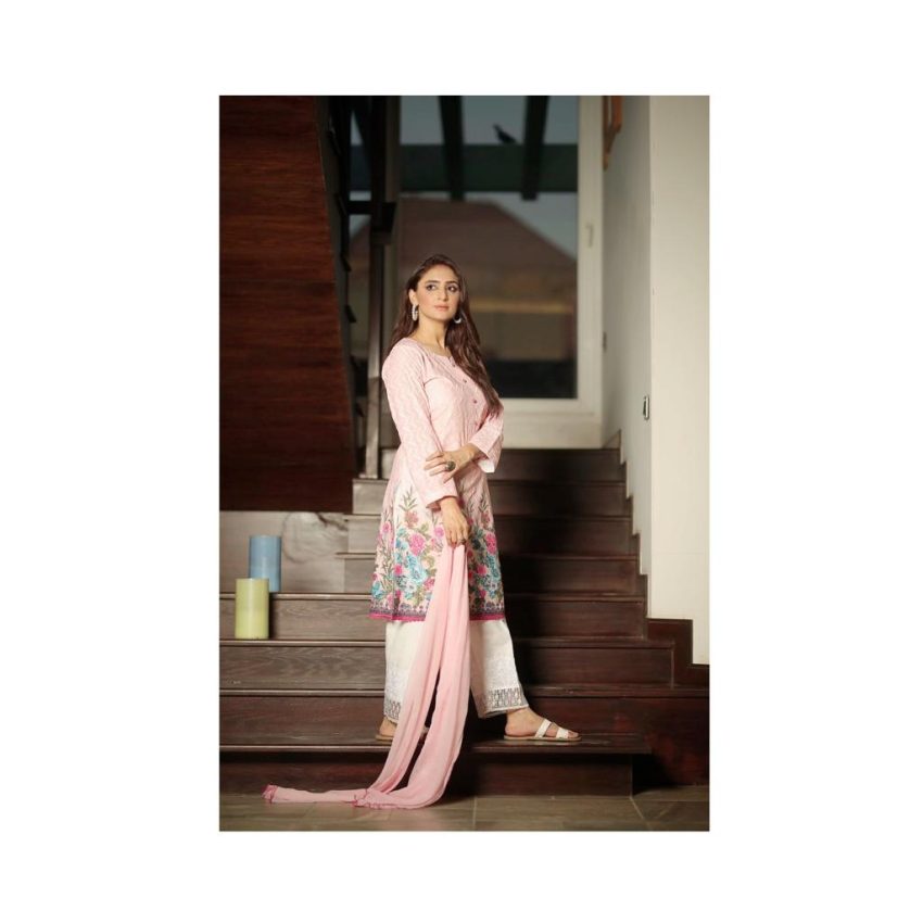 Peach Pink Multi Digital Chikankari Suit - 3Piece