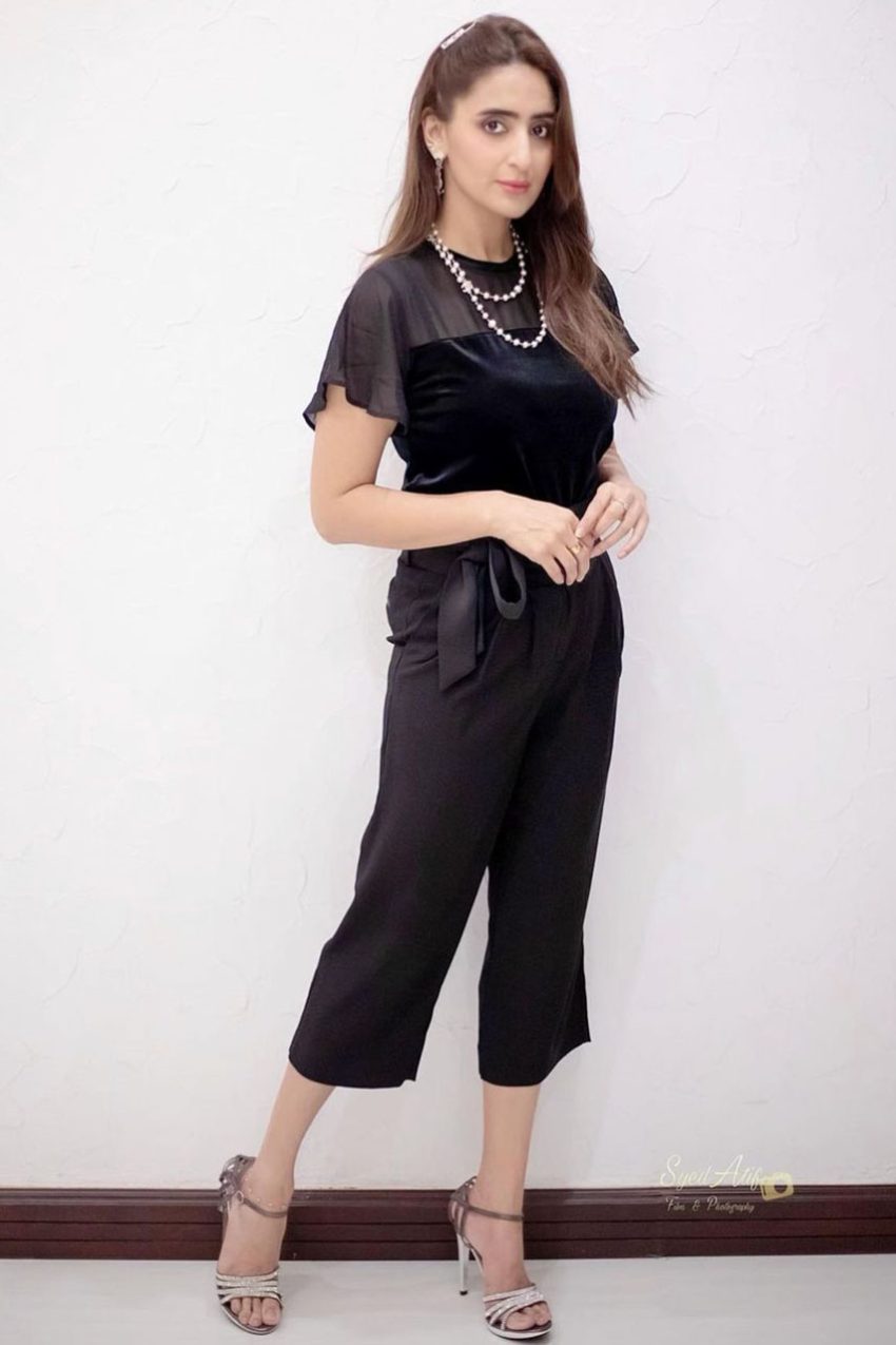 Black Velvet Chiffon Mix Shirt